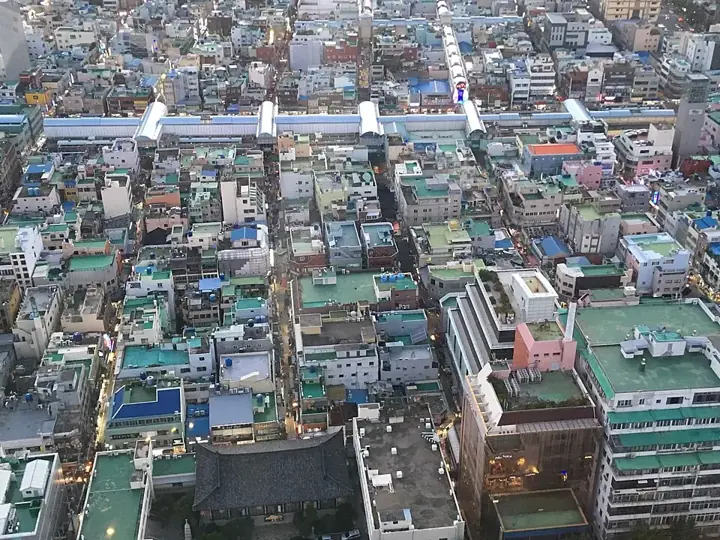 Gukje Market area in Busan