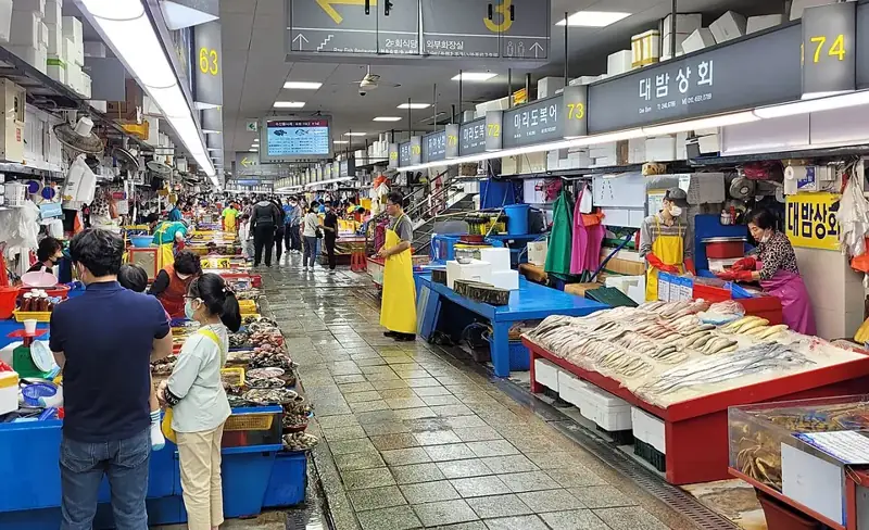 Inside Jagalchi seafood market
