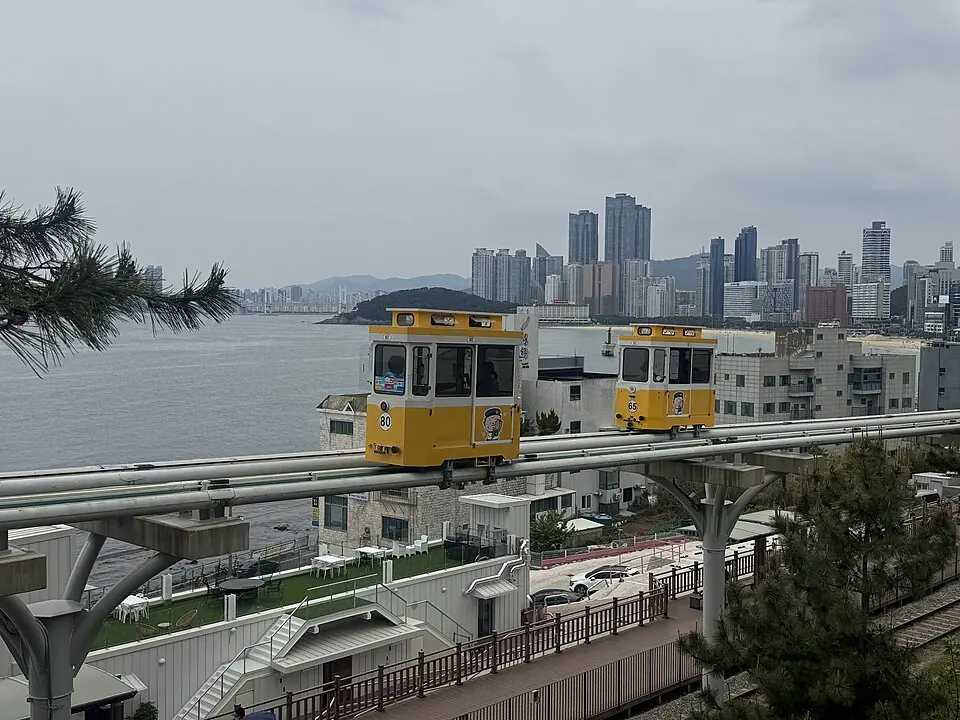 Sky Capsules along the Haeundae coast
