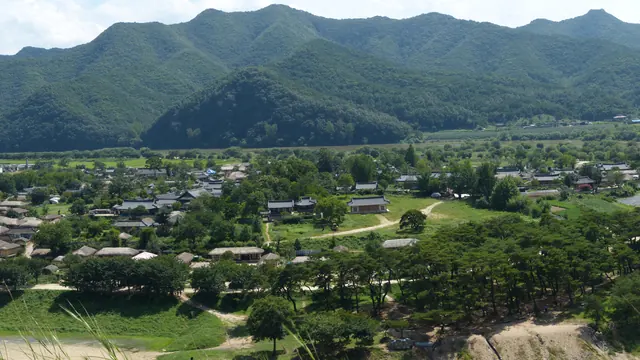 Hahoe Village beside the Nakdong River