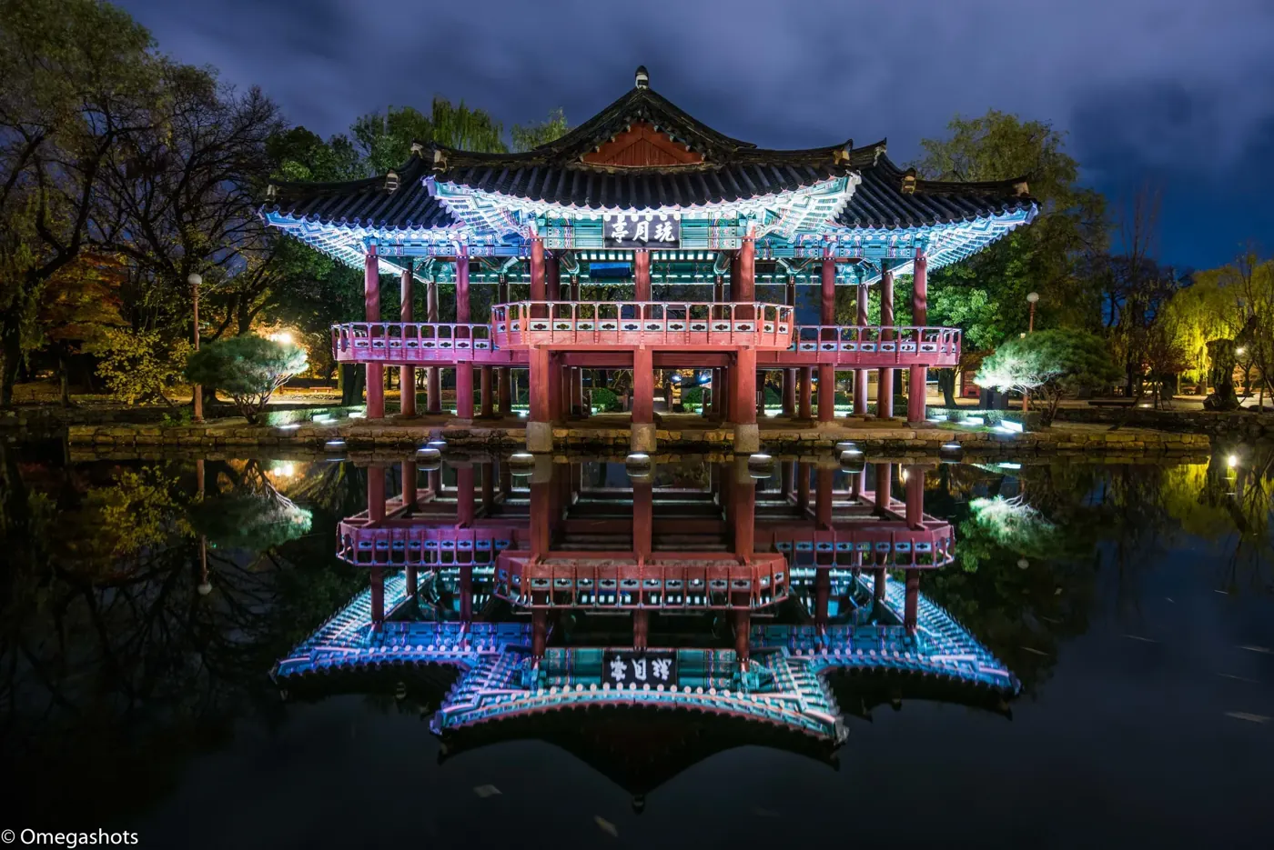 Gwanghallu Pavilion at night