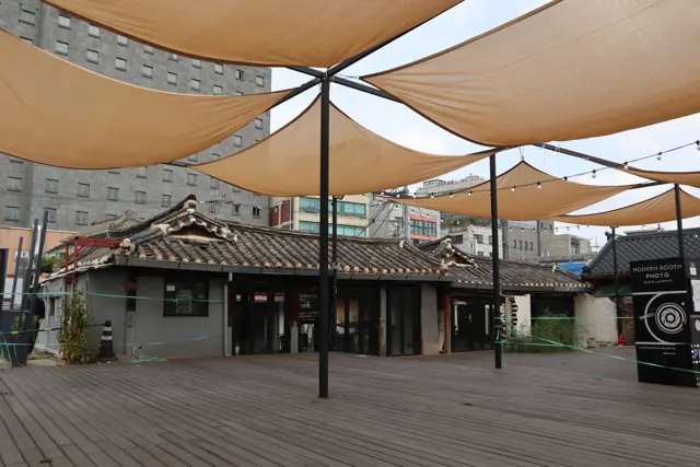 Ikseon-dong hanok rooftops · archive photograph, 1 October 2020