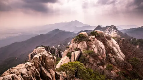 Dobongsan ridges above Seoul