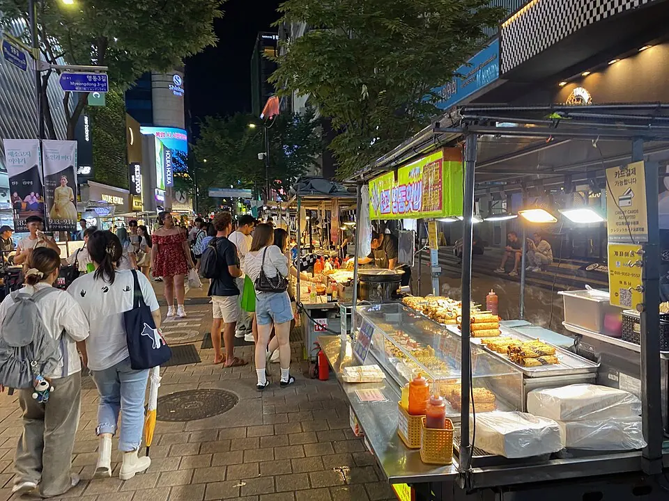 Myeongdong evening market