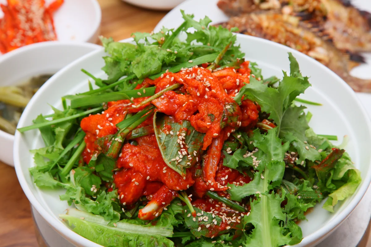 Seodaehoe · Yeosu’s colourful seasoned fish salad